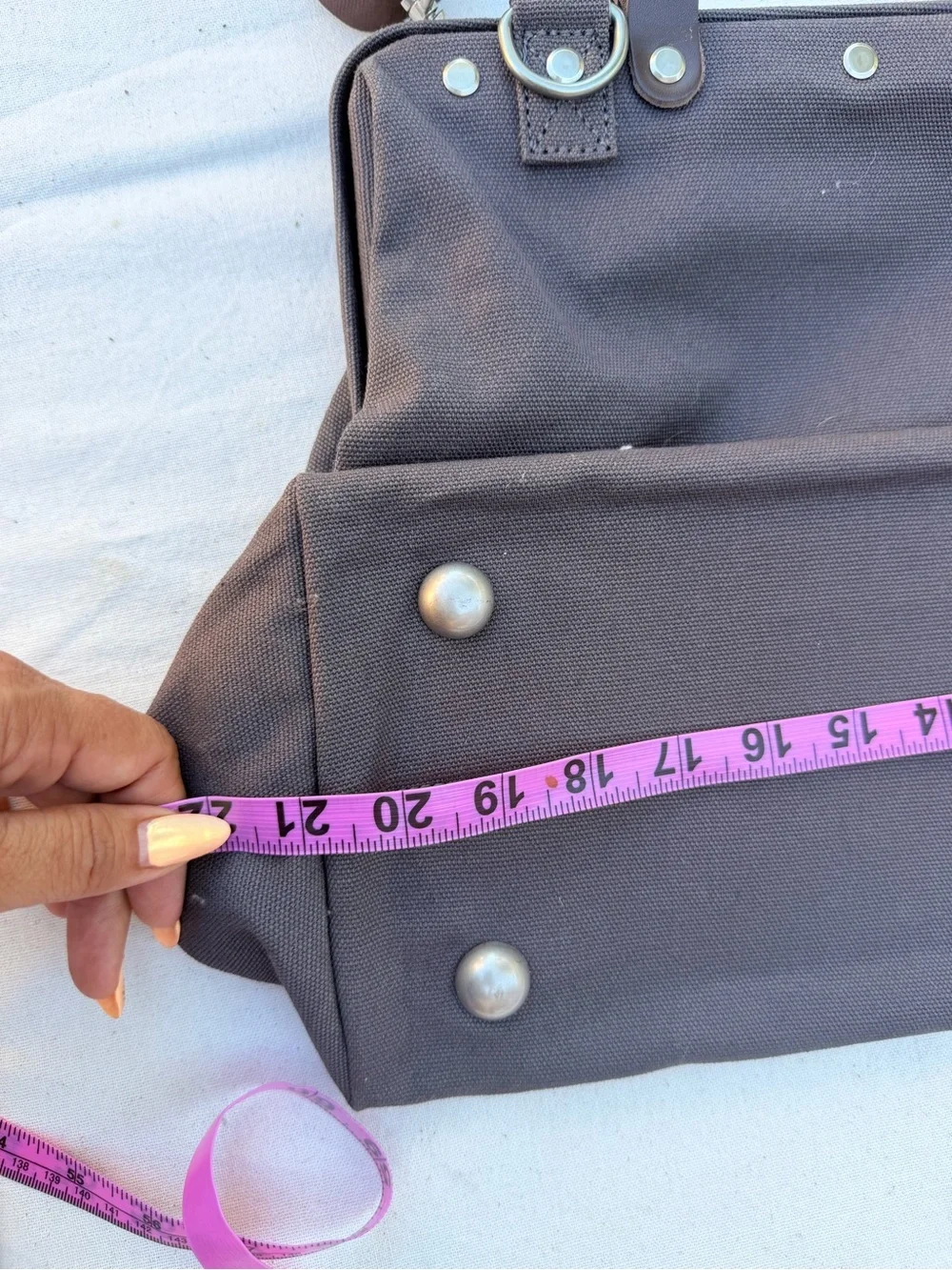 Line of Trade Leather-Trim Canvas Weekender Bag